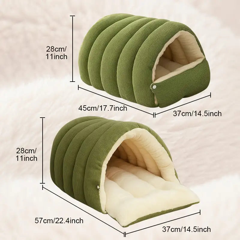 Warmth Cozy Comfort  Plush Pet Cave
