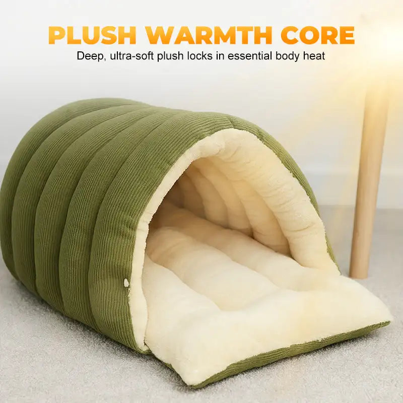 Warmth Cozy Comfort  Plush Pet Cave